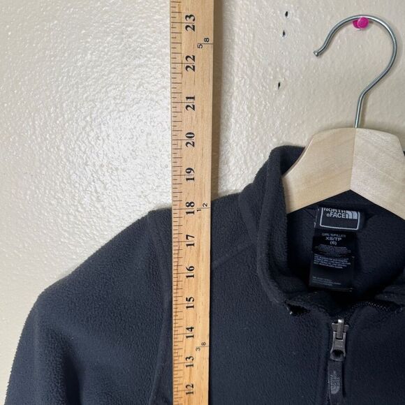 The North Face Jacket Girls XS Black Full Zip Fleece Outdoors - Picture 7 of 8